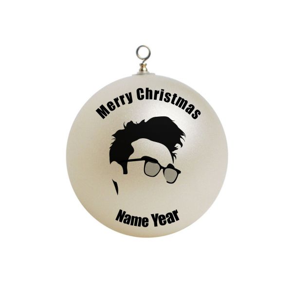 Personalized  Morrissey With glasses Ornament 6