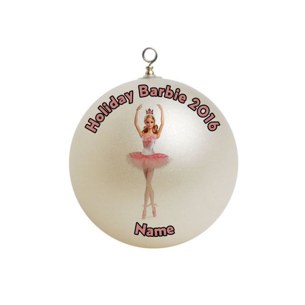 Personalized  Barbie Collector 2016 Ballet Wishes Barbie Doll Christmas  Ornament  #6
