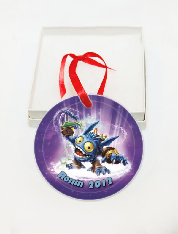 Personalized Skylanders Giants Glass Christmas Ornament Custom Gift #6
