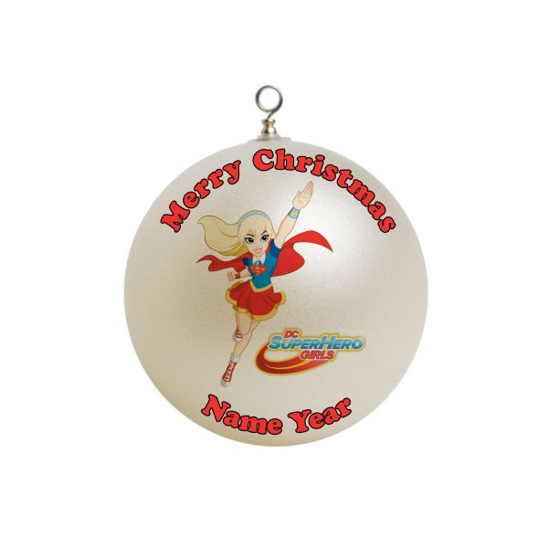 Personalized DC Super hero Girls Super Girl Christmas Ornament #6