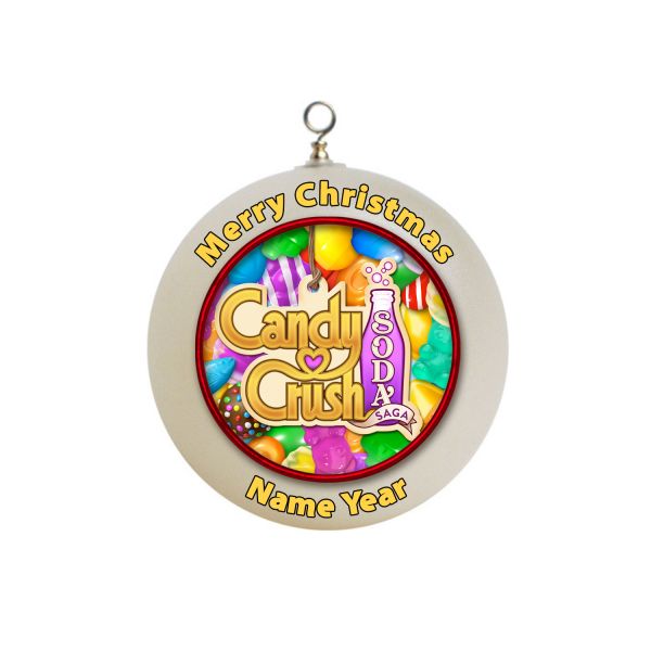 Personalized Candy Crush Soda  Christmas Ornament #6