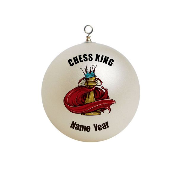 Personalized  Chess KING Piece Game Ornament Christmas 6