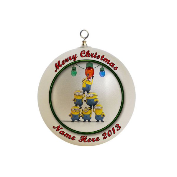 Personalized Despicable Me Minions Christmas Ornament #6