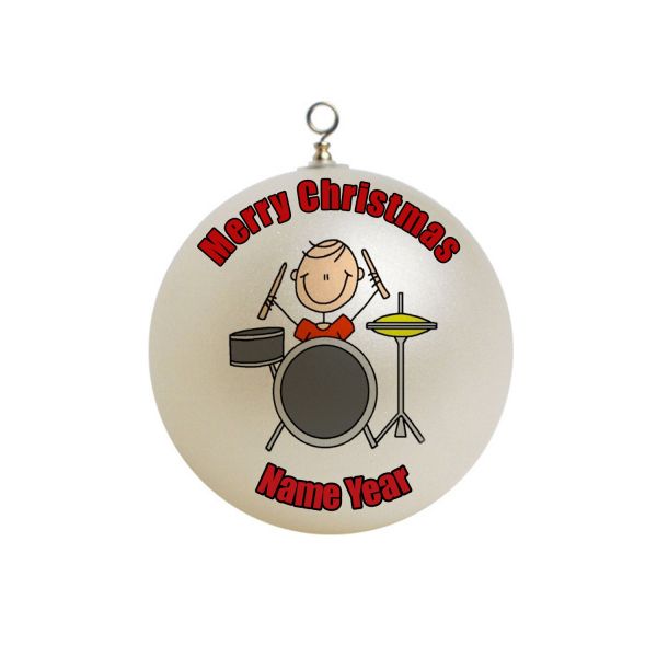 Personalized Drums or Drummer Christmas Ornament Custom Gift #7
