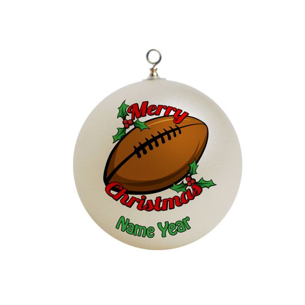 Personalized Sports football Christmas Ornament #7