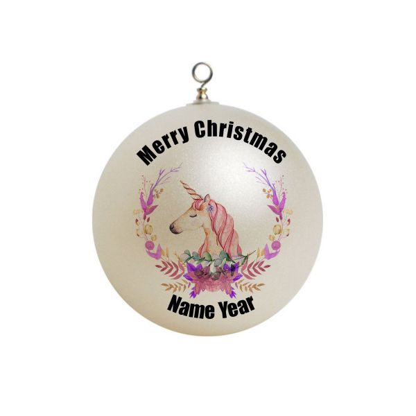 Personalized Unicorn  Ornament Christmas #7