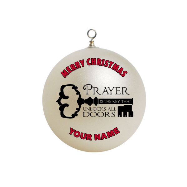Personalized Prayer Christmas Ornament Custom Gift #7