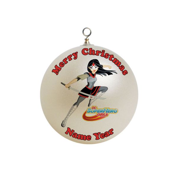 Personalized DC Super hero Girls Katana Christmas Ornament #8