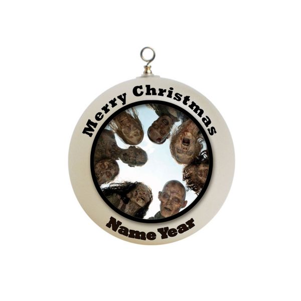 Personalized Walking Dead  Zombies Custom Ornament #8