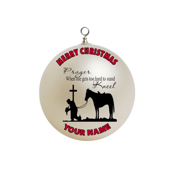 Personalized Prayer Christmas Ornament Custom Gift #8