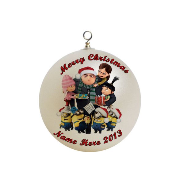 Personalized Despicable Me Minions Christmas Ornament #8