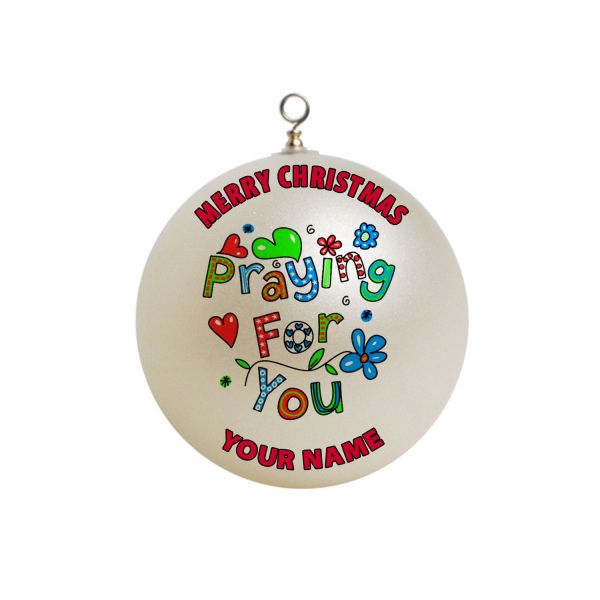 Personalized Prayer Praying for you  Christmas Ornament Custom Gift #9