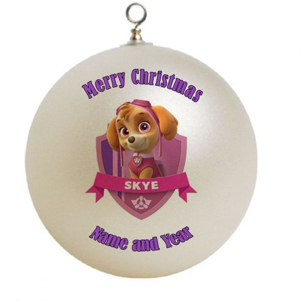 Personalized Paw Patrol Skye Christmas Ornament Custom Gift #9