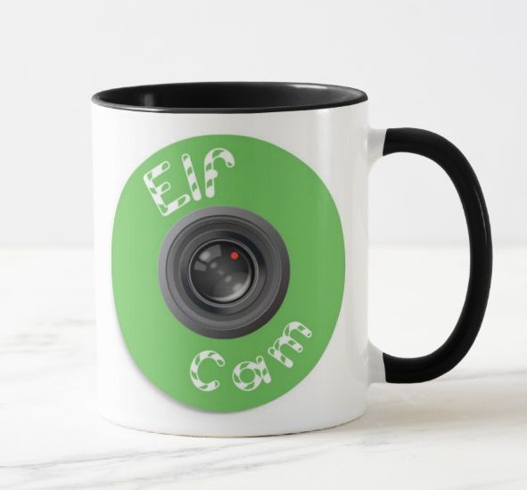 Personalized Black handle Elf Cam / Camera Ceramic Mug 11oz #1