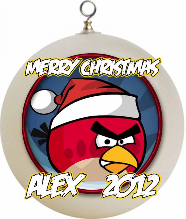 Personalized Angry Birds Christmas Ornament Custom Gift