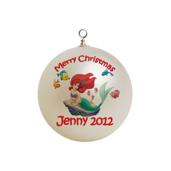 Personalized The Little Mermaid Ariel Christmas Ornament #1