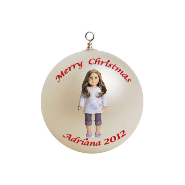 Personalized American Girl Christmas Ornament ~add name #2