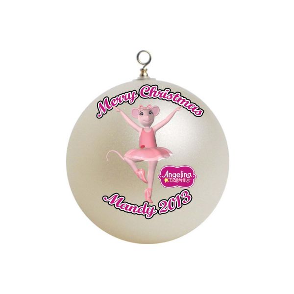 Personalized Angelina Ballerina Christmas Ornament #1