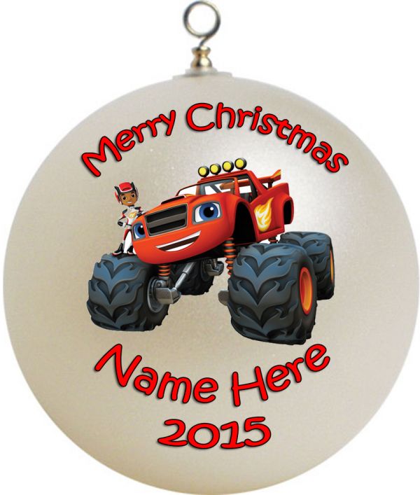 Personalized Blaze and the Monster Machines Christmas Ornament Custom Gift #1