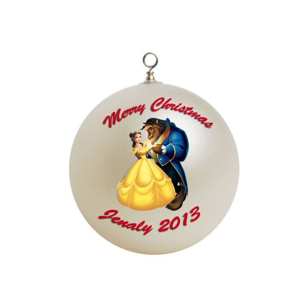 Personalized Beauty and the Beast Christmas Ornament