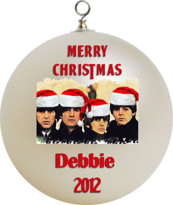 Personalized The Beatles Christmas Ornament Custom Gift #1