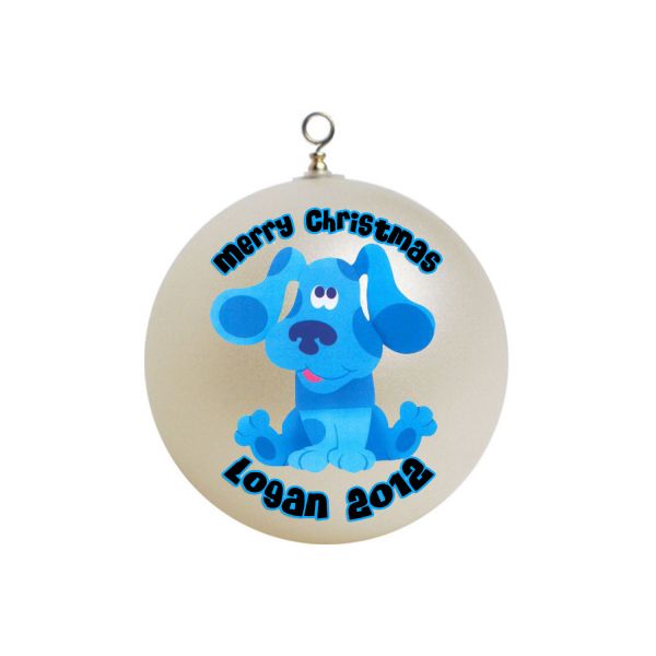 Personalized Blues Clue Christmas Ornament #1