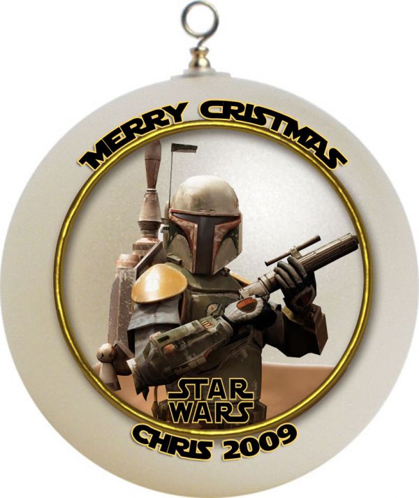 Personalized Star Wars Boba Fett Christmas Ornament #1