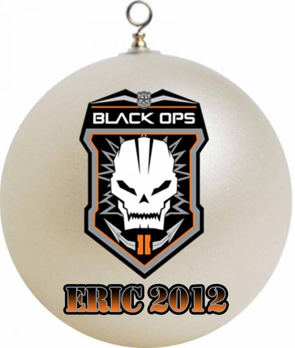 Personalized Call Of duty Christmas Ornament Black Ops II