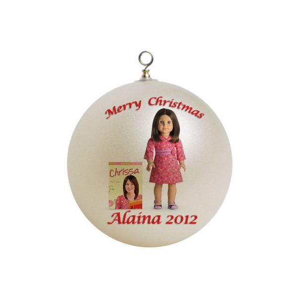 Personalized American Girl Christmas Ornament Chrissa #1