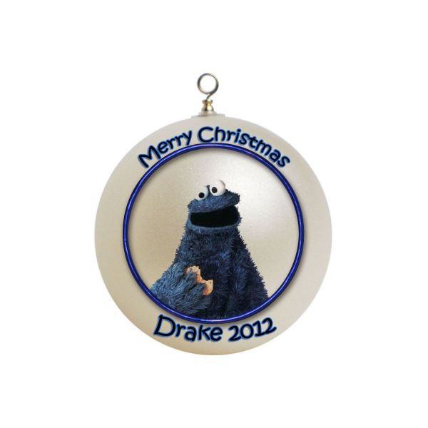 Personalized Cookie Monster Christmas Ornament Gift #1