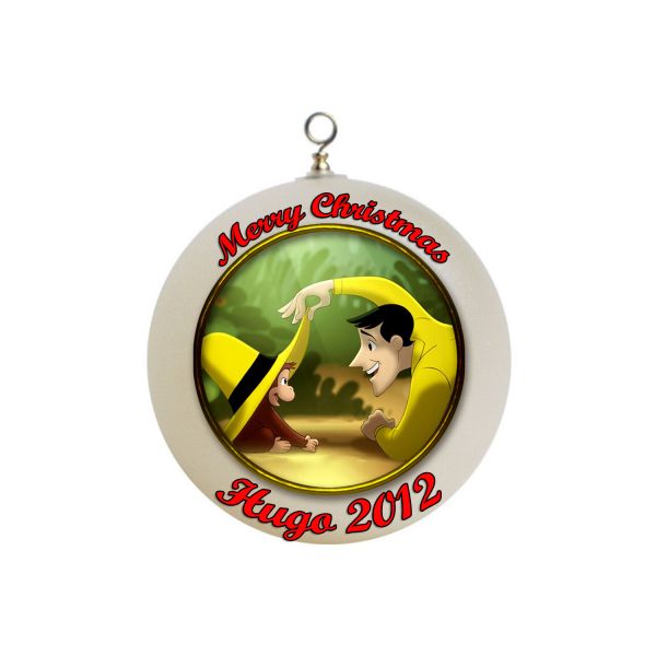 Personalized Curious George Christmas Ornament Gift #1
