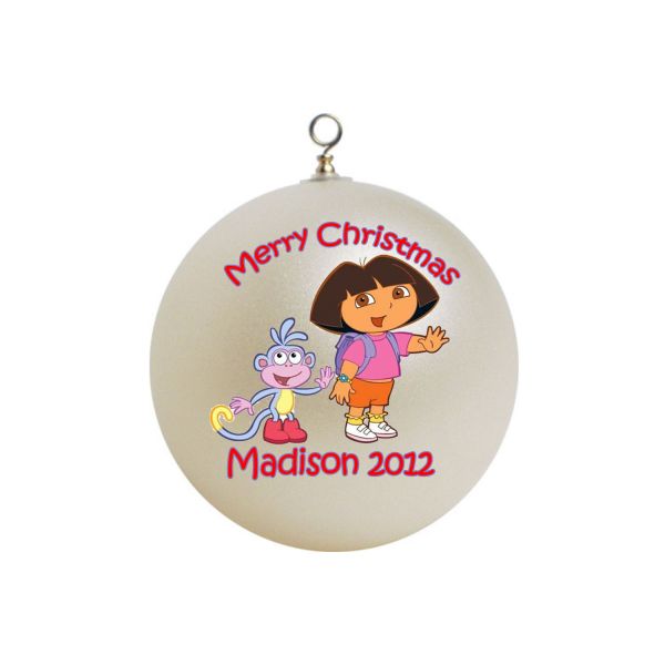 Personalized Dora the Explorer Christmas Ornament #2