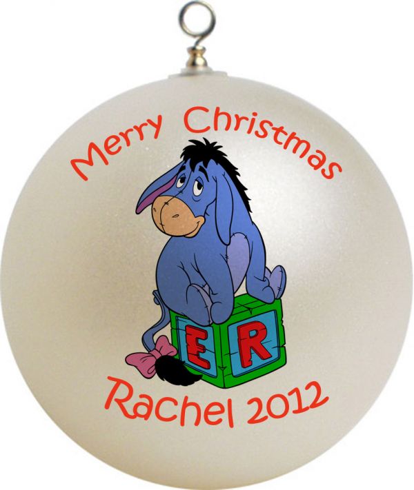 Personalized Eeyore Christmas Ornament