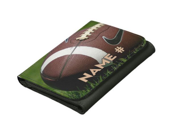 Small Faux Leather Wallet football 1