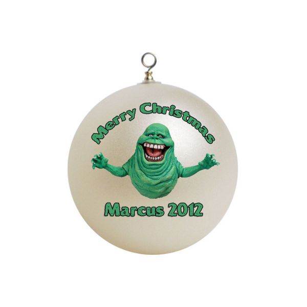 Personalized Ghostbusters Slimer Christmas Ornament Gift #2