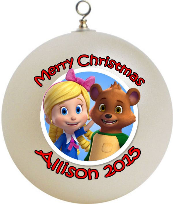 Personalized Goldie and Bear Christmas Ornament Custom Gift #1