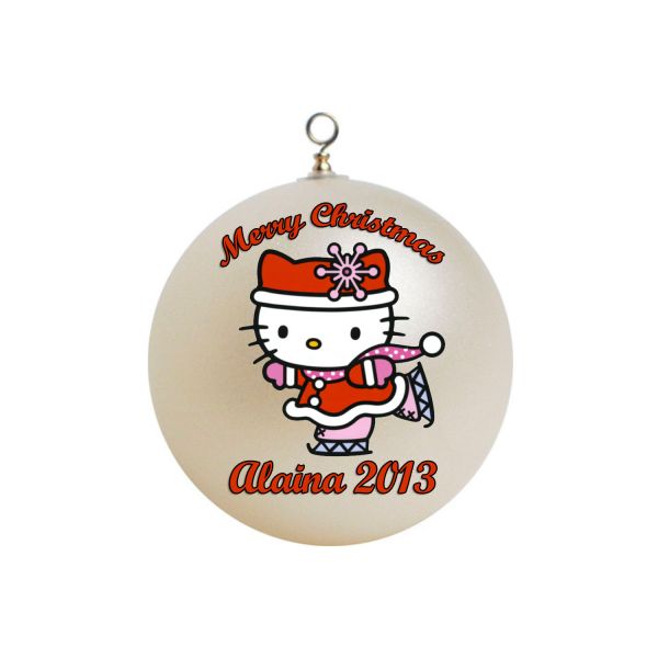 Personalized Hello Kitty Christmas Ornament custom gift 