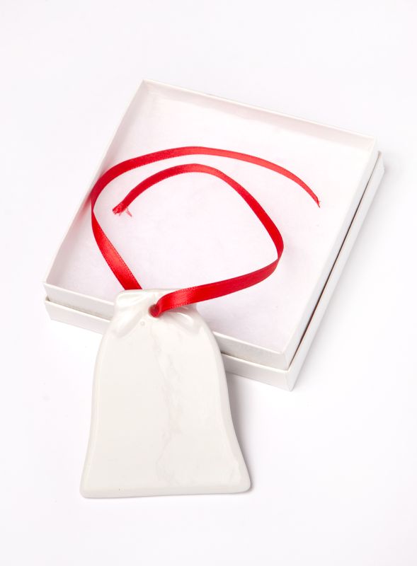 Personalized Wedding Bell Shape Ceramic Ornament With Your Photo and Text