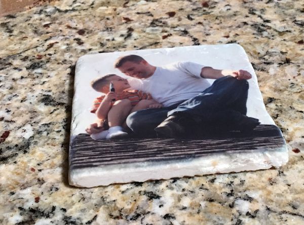 Personalized PHOTO Marble Stone Coaster Add Photo