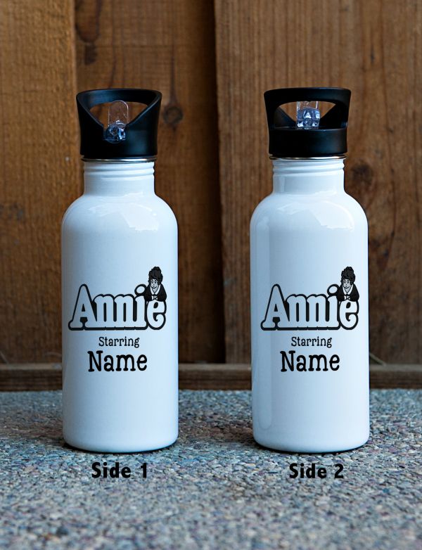 Personalized Little Orphan Annie Water bottle custom gift 