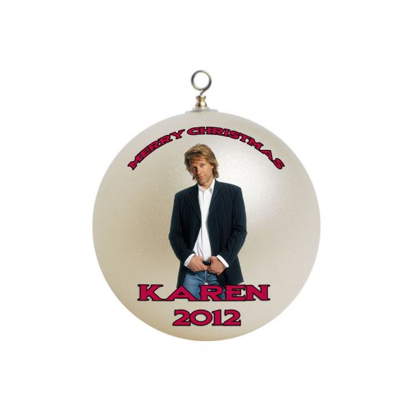 Personalized Jon Bon Jovi Christmas Ornament #2
