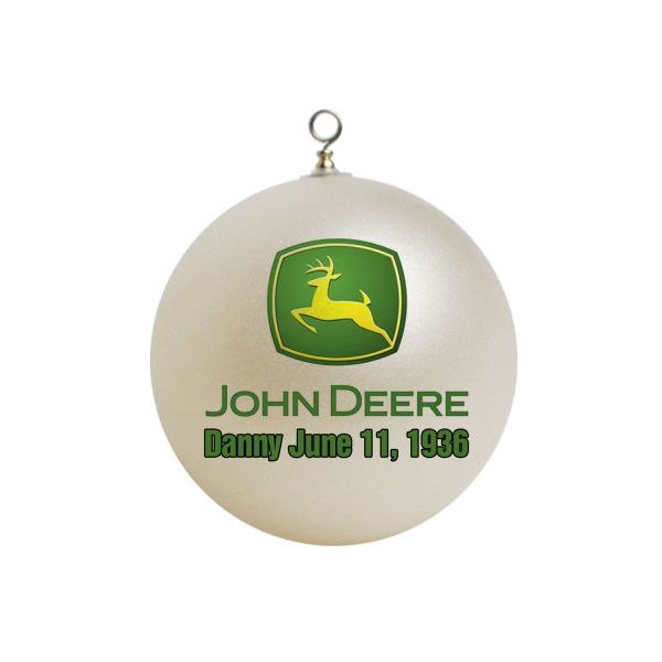 Personalized John Deere Christmas Ornament #3