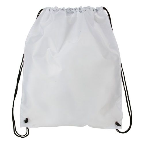 Personalized ADD YOUR PHOTO or ADD YOUR NAME,  Backpack, White Drawstring Bag