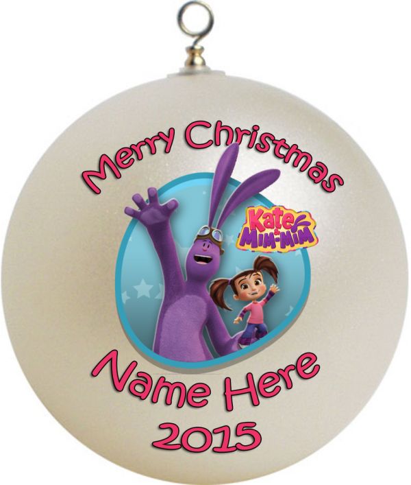 Personalized Kate and Mim-Mim Christmas Ornament Custom Gift #1
