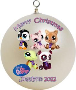 Personalized Littlest Pet Shop Christmas Ornament 1
