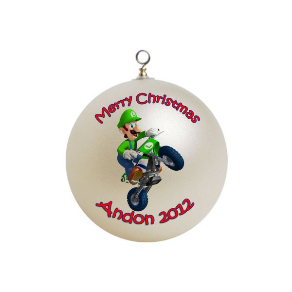 Personalized Super Mario x-mas Ornament luigi #2