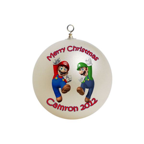 Personalized Super Mario x-mas Ornament luigi & Mario