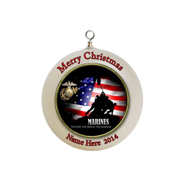 Personalized Armed Forces Ornament - MARINES #2