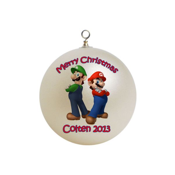 Personalized Super Mario Brothers x-mas Ornament #5
