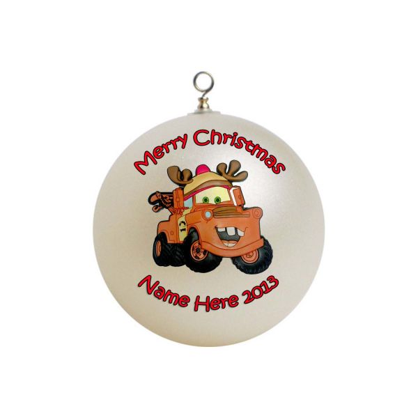 Personalized Cars Movie Tow Mater Christmas Ornament #1